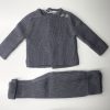 Conjunto de Punto Gris Merino Mebi