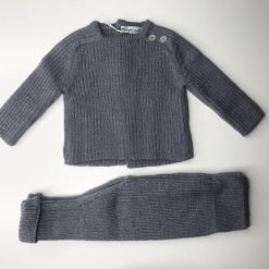 Conjunto de Punto Gris Merino Mebi