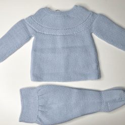 Conjunto de punto azul para bebé